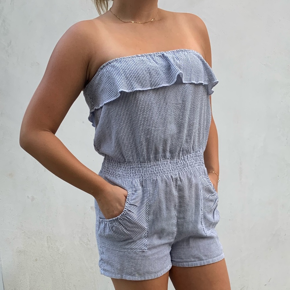Derek Heart Summer Ruffle Romper